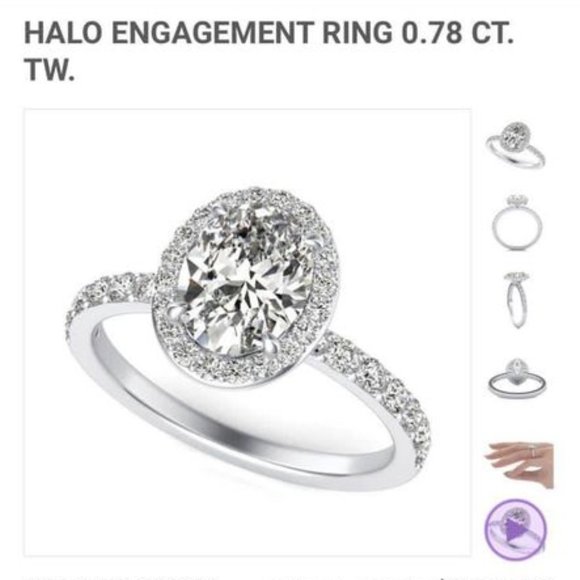 Engagement Ring & Wedding Rings - Picture 1 of 6